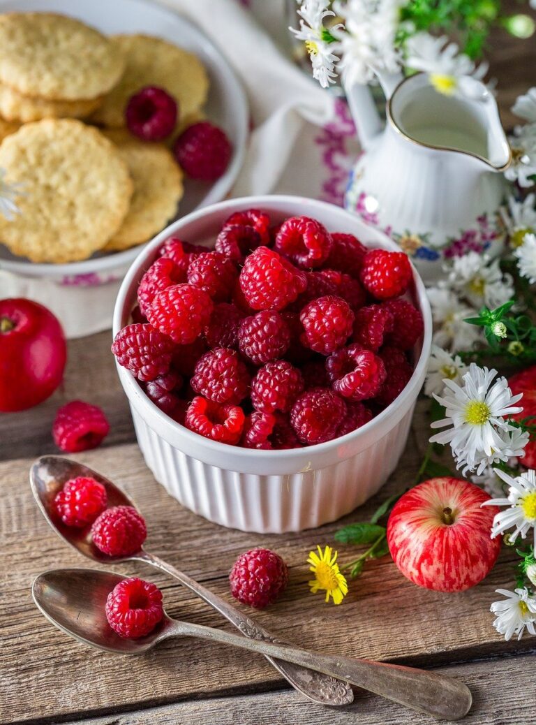 raspberry, berry, summer