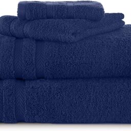 blue towel set