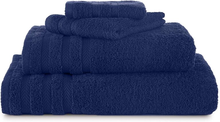 blue towel set