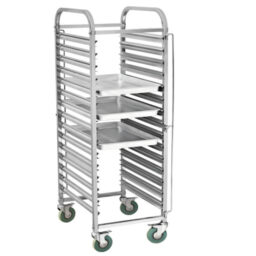 Food cart trolley with tray