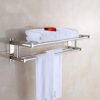 Stainless steel towel rack white