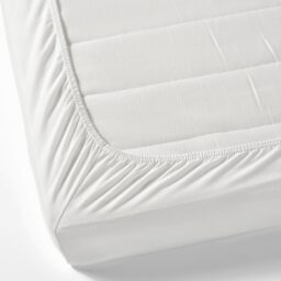 white fitted sheet