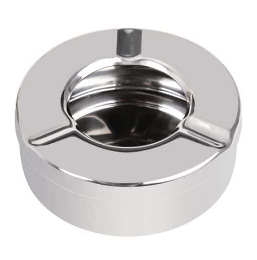 Matte/Mirror Finish Stainless Steel Ash Tray with Cover