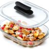 3.0L Oval glass baking Dish with cover