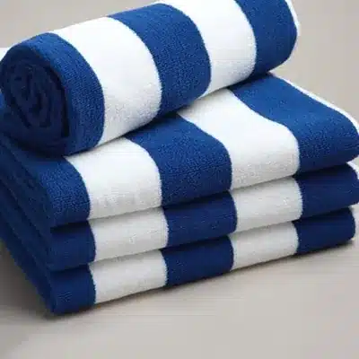 Striped pool towel